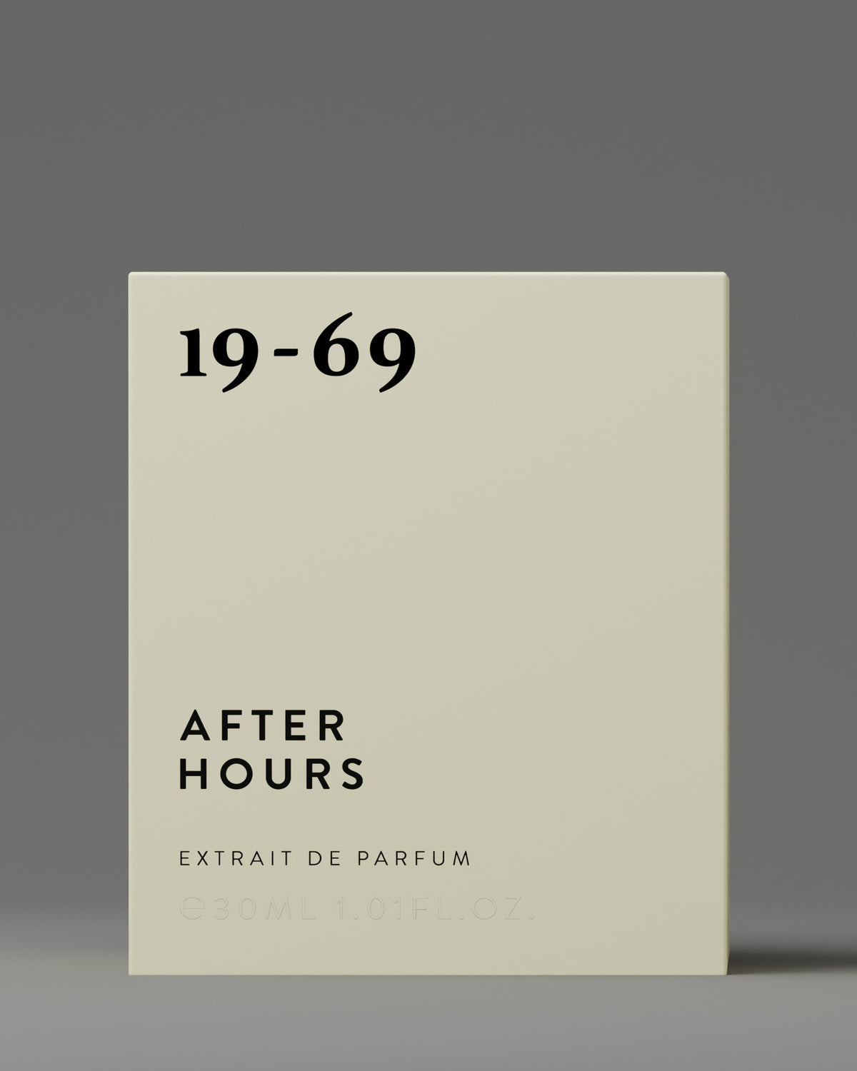 19-69 After Hours Extrait de Parfum 30 ml, box
