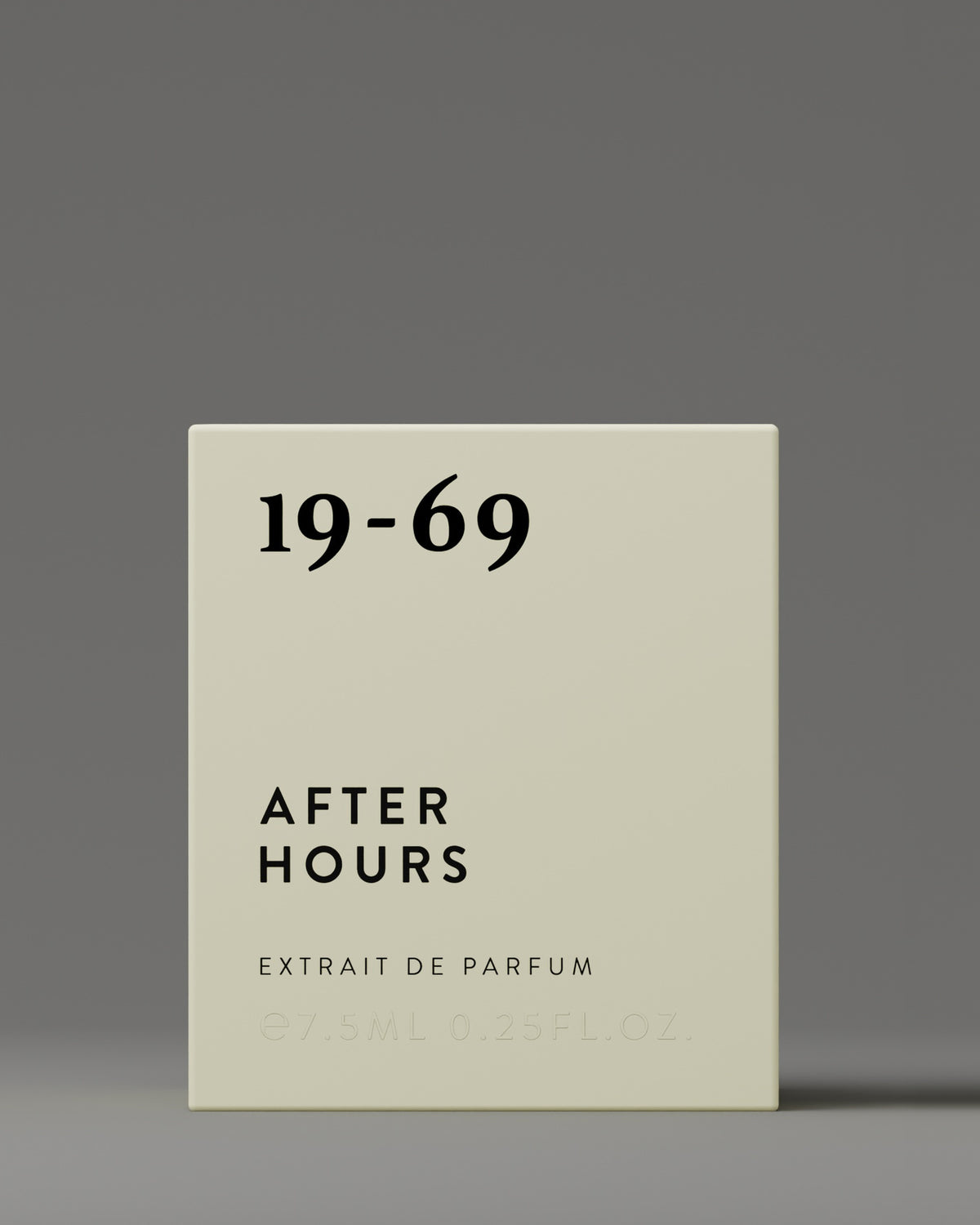 19-69 After Hours Extrait de Parfum 7.5 ml, box