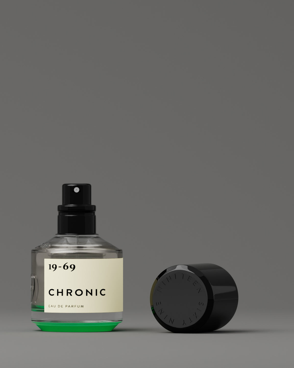 19-69 Chronic Eau de Parfum 7.5 ml, bottle, cap off