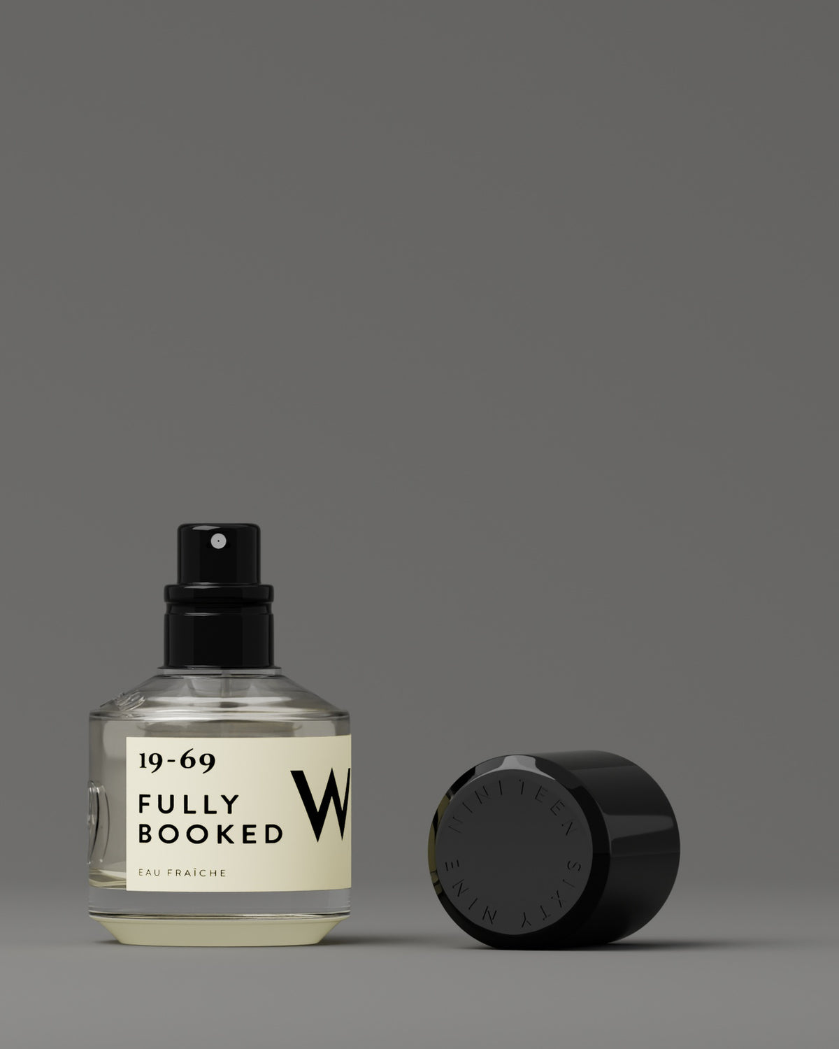 19-69 Fully Booked Eau Fraiche 7.5 ml, bottle, cap off