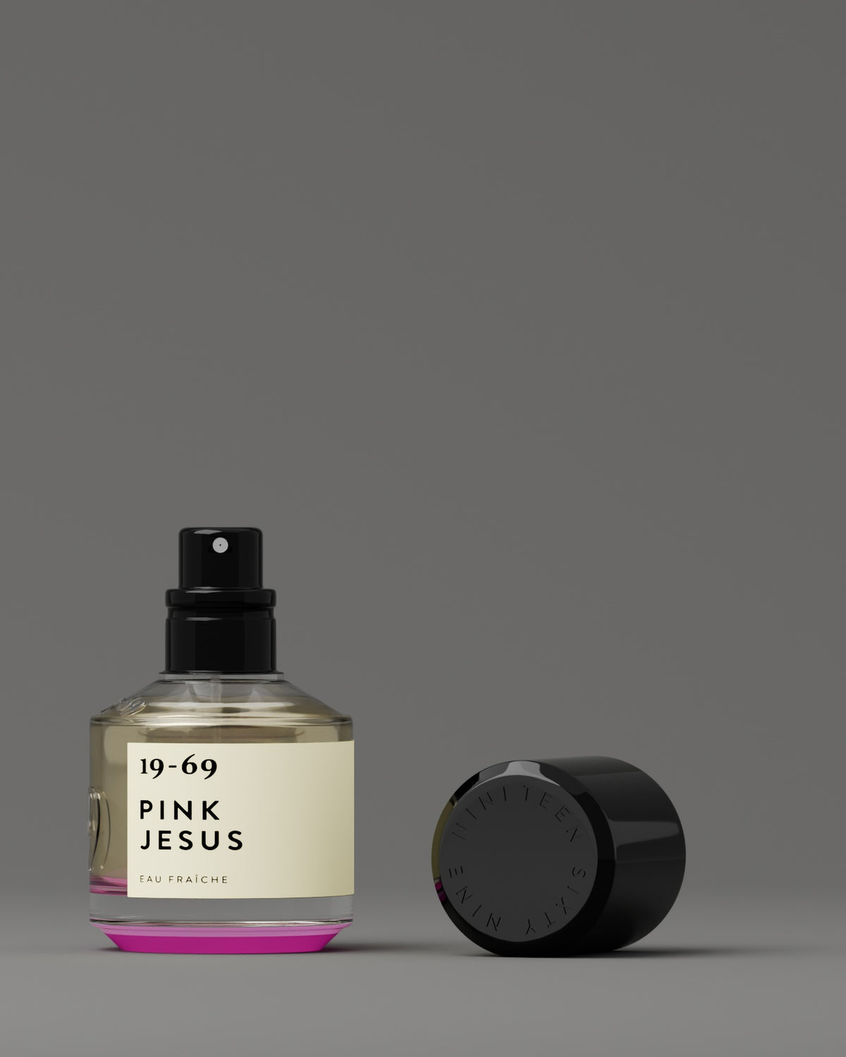 19-69 Pink Jesus Eau Fraiche 7.5 ml, bottle, cap off
